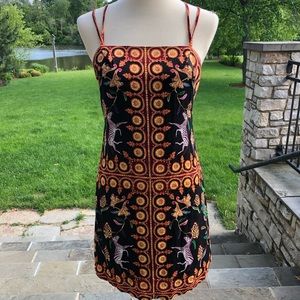 Urban Outfitters Ecote Zebra Print Strappy Dress S